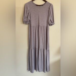 Gentle Fawn| Taupe Tiered Long Maxi Dress Sz S